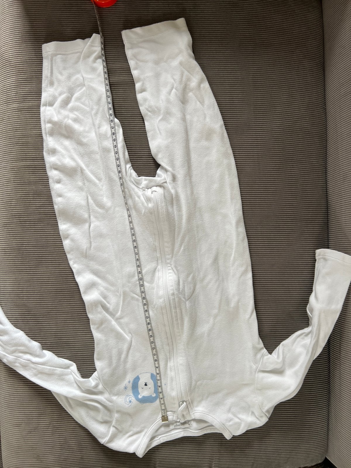 Witte slaapzak met lange mouwen en rits, Ophalen, Gebruikt, Jongetje of Meisje
