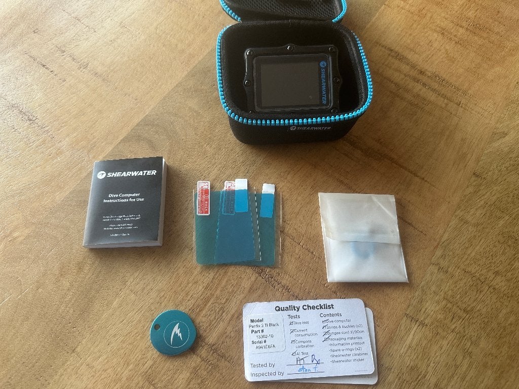 Shearwater Perdix 2 TI Black Duikcomputer, Ophalen, Zo goed als nieuw, Duikcomputer