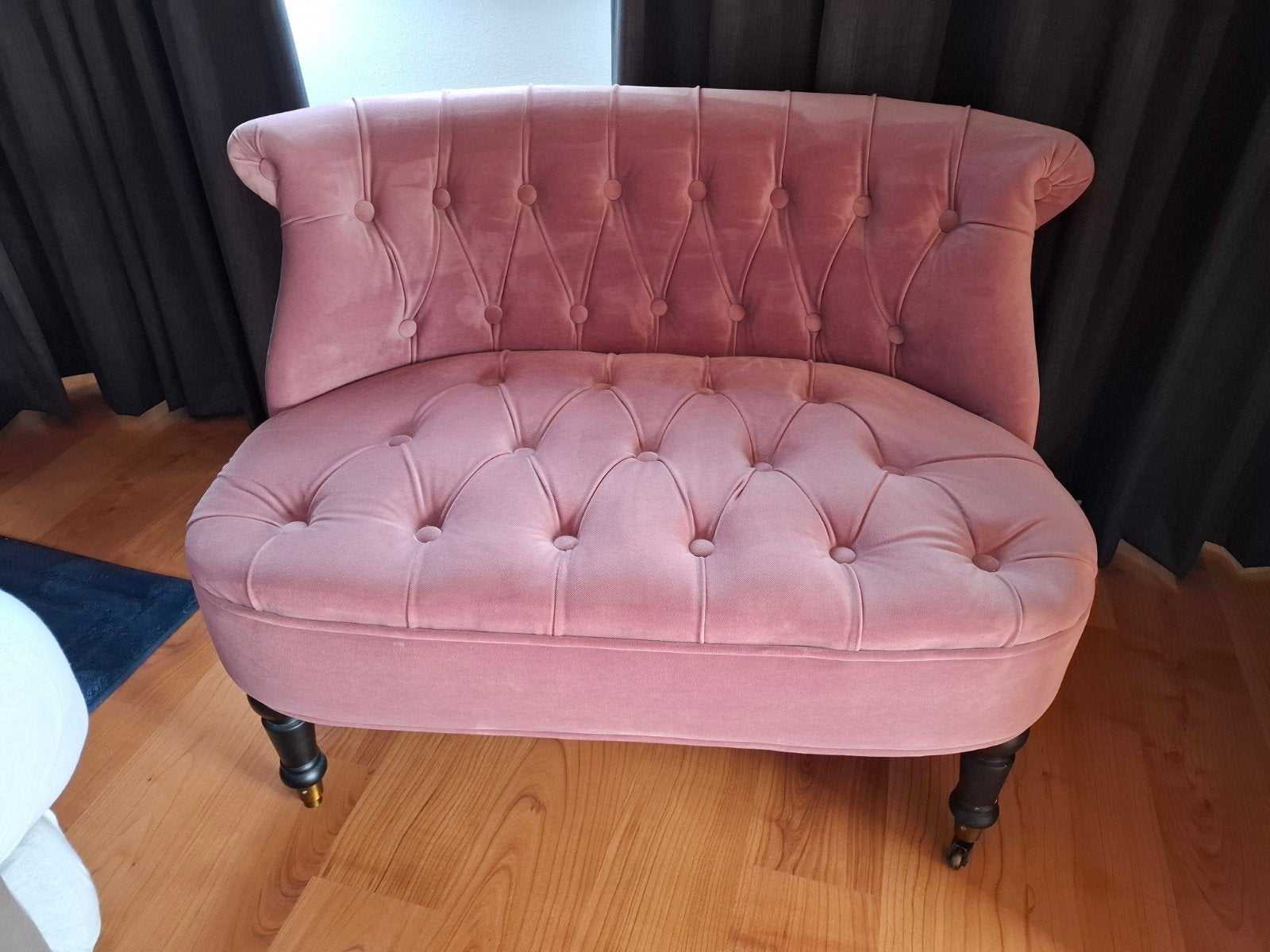 Oud roze bankje., Ophalen, Eenpersoons, Minder dan 75 cm, Zo goed als nieuw