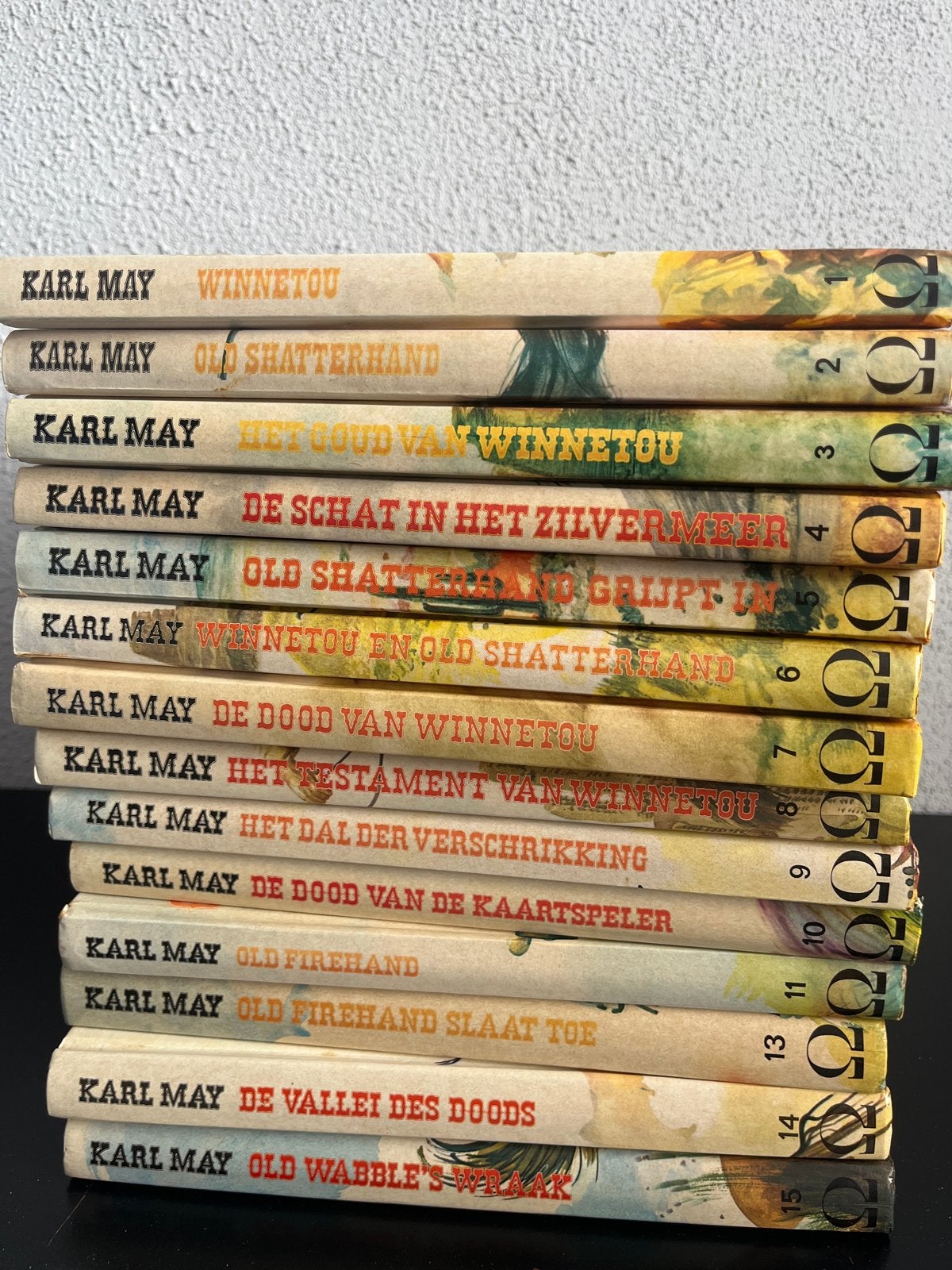 Karl May Winnetou & Old Shatterhand boekenreeks (15 delen), Boeken, Ophalen of Verzenden, Gelezen, Nederland