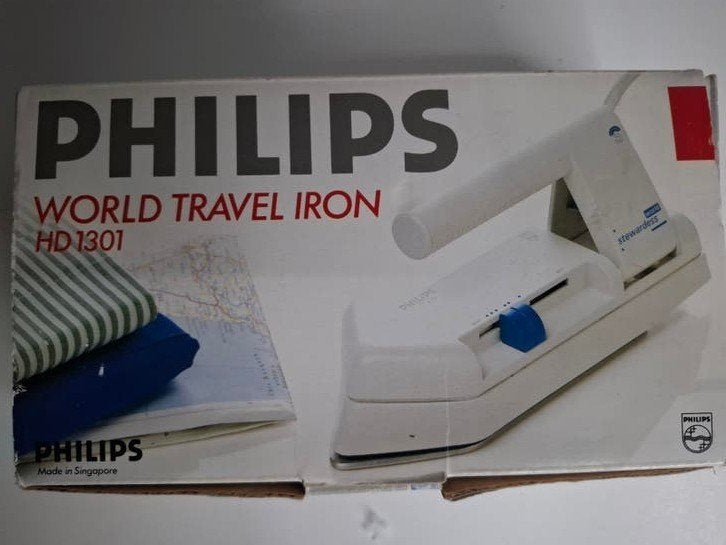 Philips HD 1301 Wereld Reisstrijkijzer - Compact & Handig, Ophalen of Verzenden, Nieuw, Strijkijzer met snoer