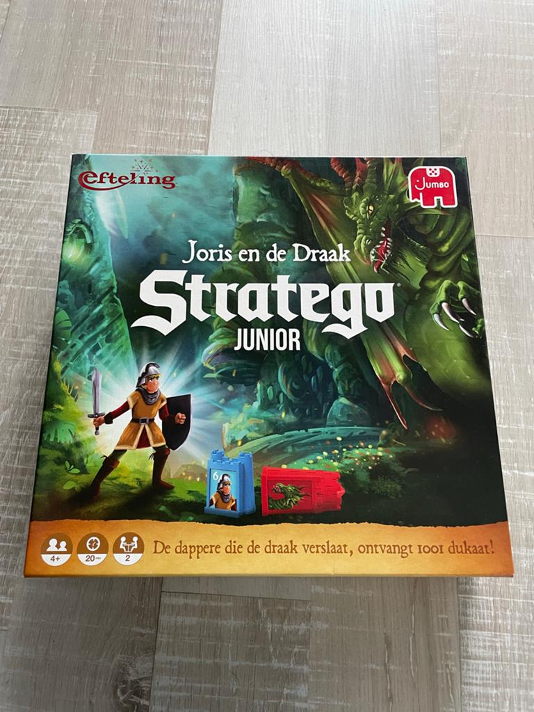 Stratego Junior Joris en de Draak - Bord gescheurd, Een of twee spelers, Ophalen of Verzenden, Gebruikt