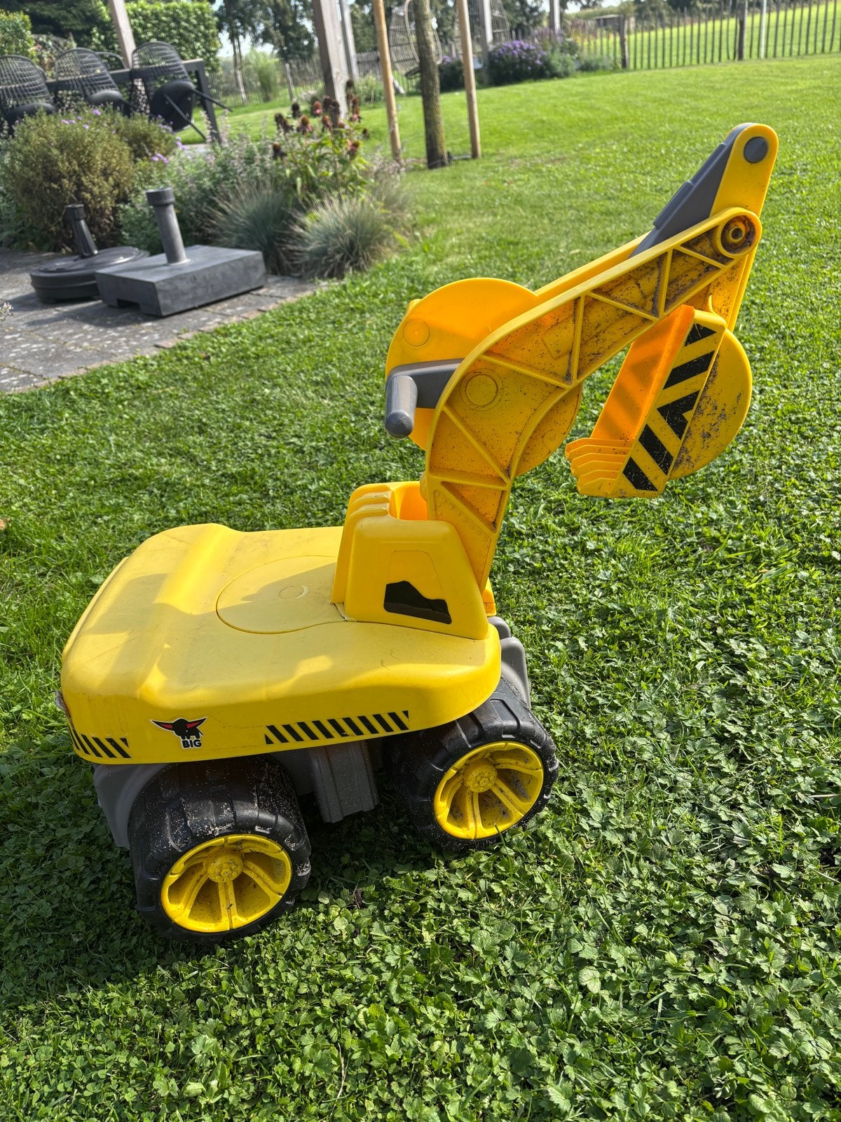 Gele BIG Bobby Digger loopgraafmachine, Ophalen, Gebruikt, Overige typen