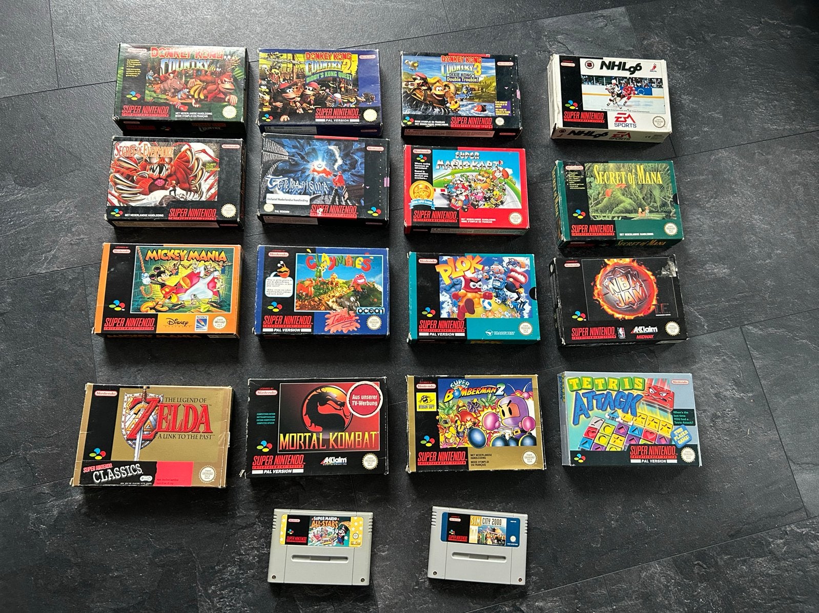 Snes console met 19 spellen en 3 controllers, Spelcomputers en Games, Ophalen of Verzenden, Gebruikt, Met 3 controllers of meer