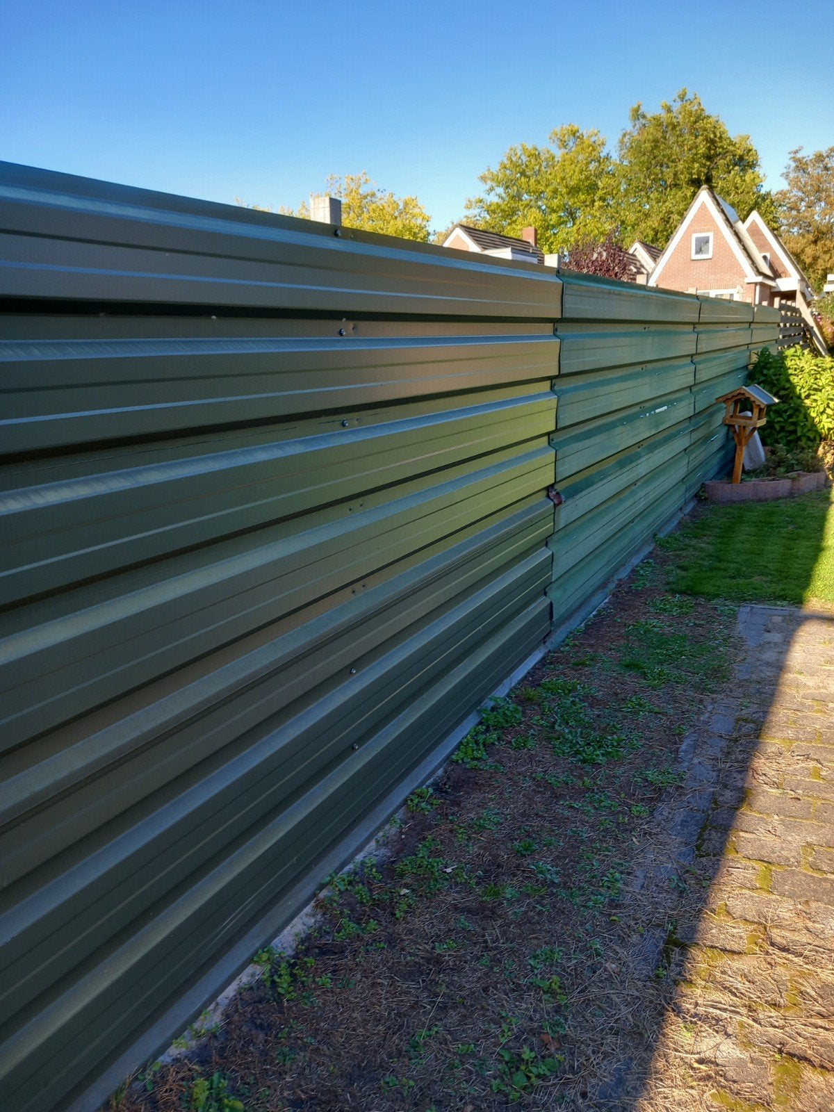 Ca. 40m2 damwandplaten, Tuin en Terras, Ophalen, Gebruikt, Staal, 200 cm of meer