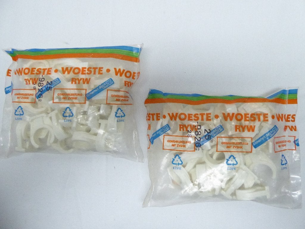 RYW | klemzadel wit enkel, 28mm | zak á 25 st | nieuw, Ophalen of Verzenden, Nieuw