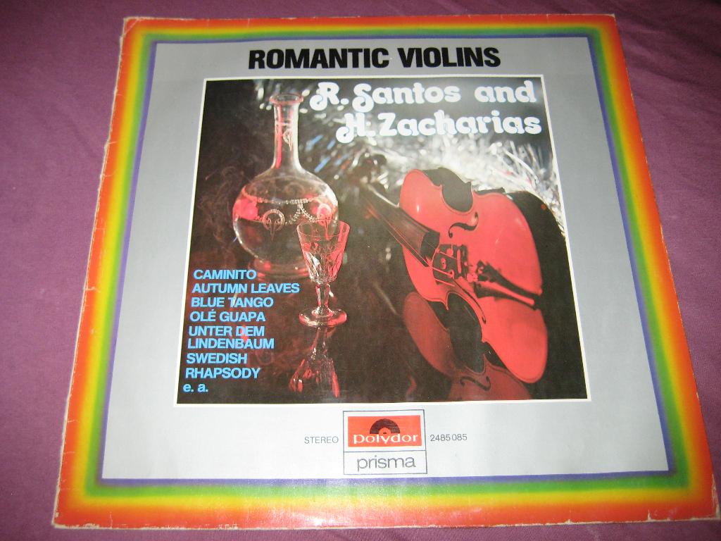 LP, Romantic Violins: R. Santos + H. Zacharias, Ophalen of Verzenden, Zo goed als nieuw, 12 inch