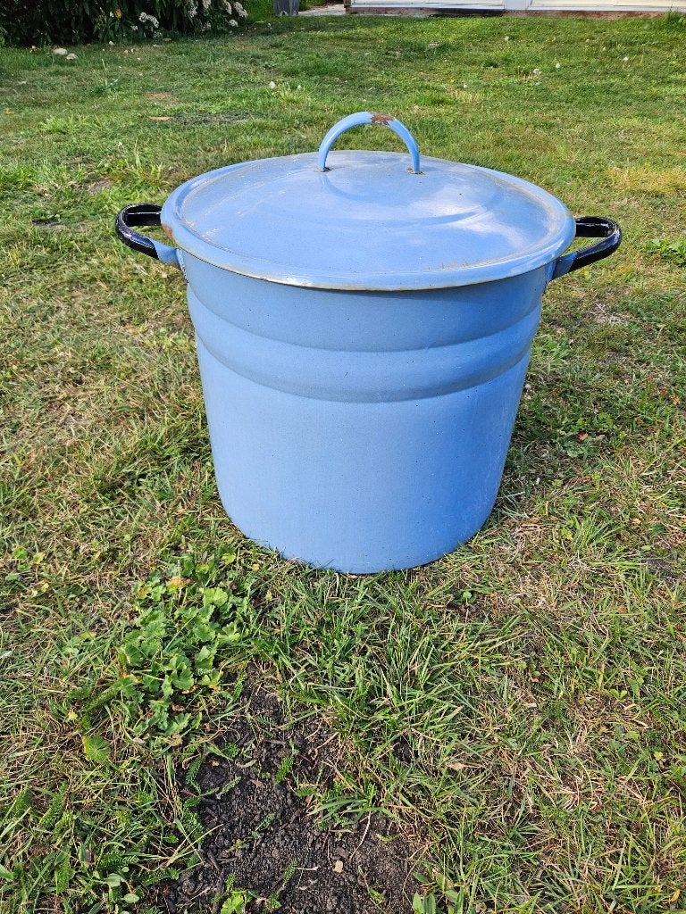 emaille kookpan, Ophalen