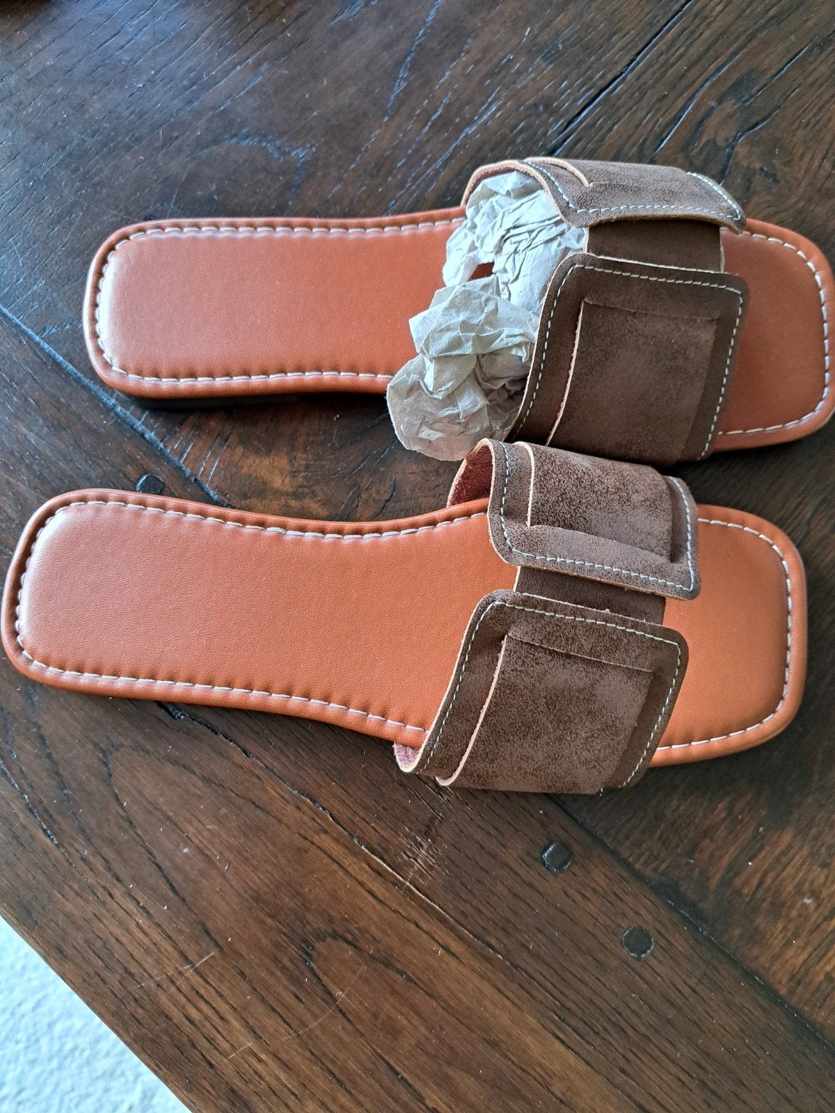 DAMES SLIPPERS NIEUW MAAT 39 BRUIN, Ophalen of Verzenden, Nieuw, Bruin