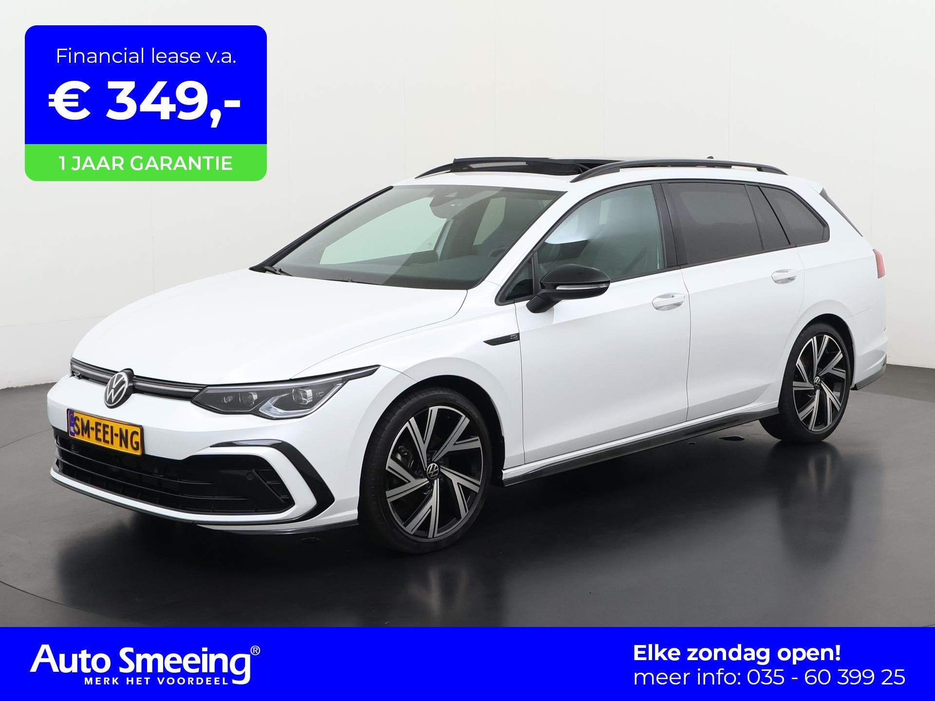 Volkswagen Golf Variant 1.5 eTSI R-Line DSG | 150PK | Trekha, Auto's, 4 cilinders, Wit, Golf Variant, Geïmporteerd