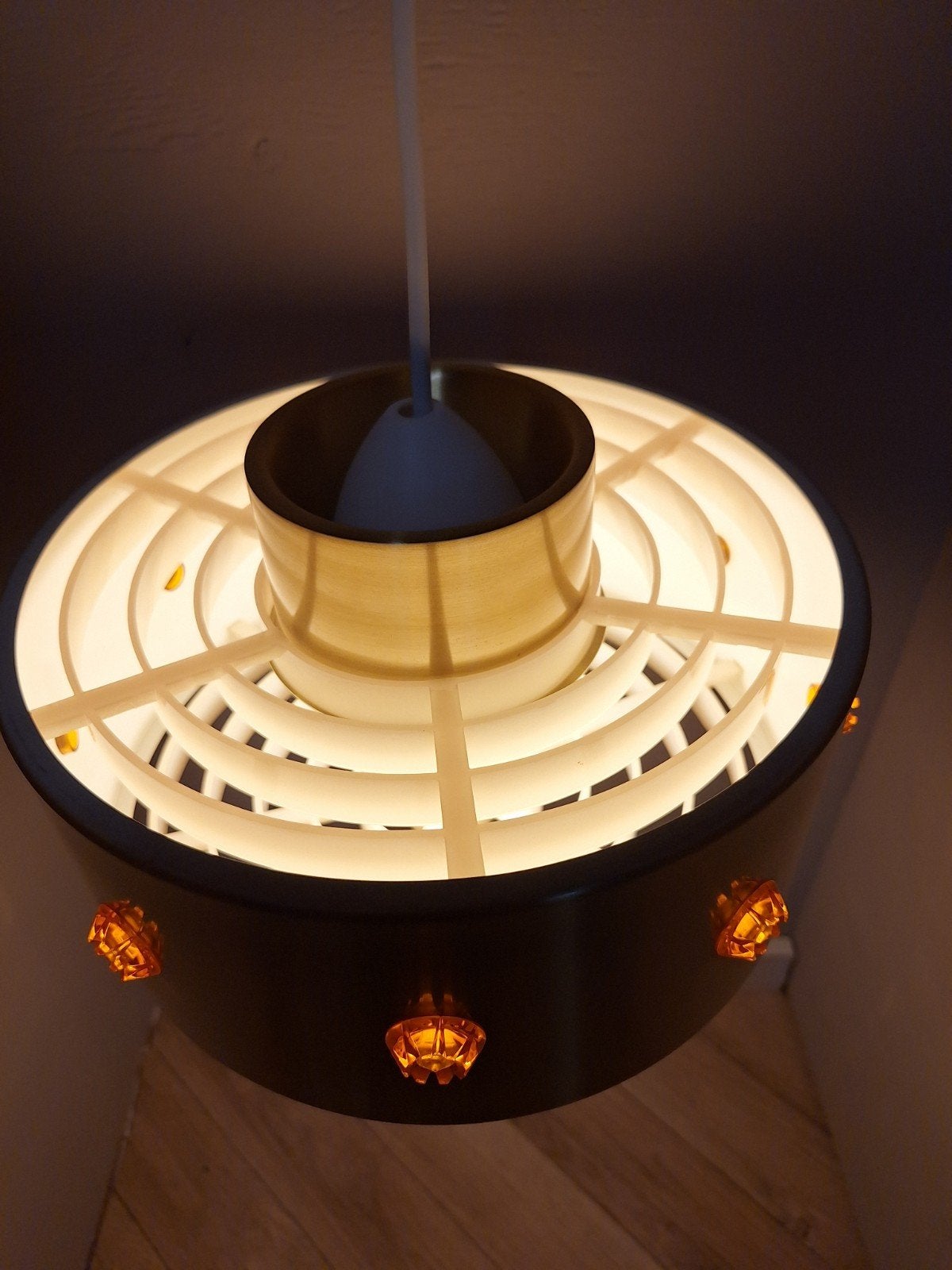 Vintage / retro hanglamp jaren 60/70, Ophalen of Verzenden