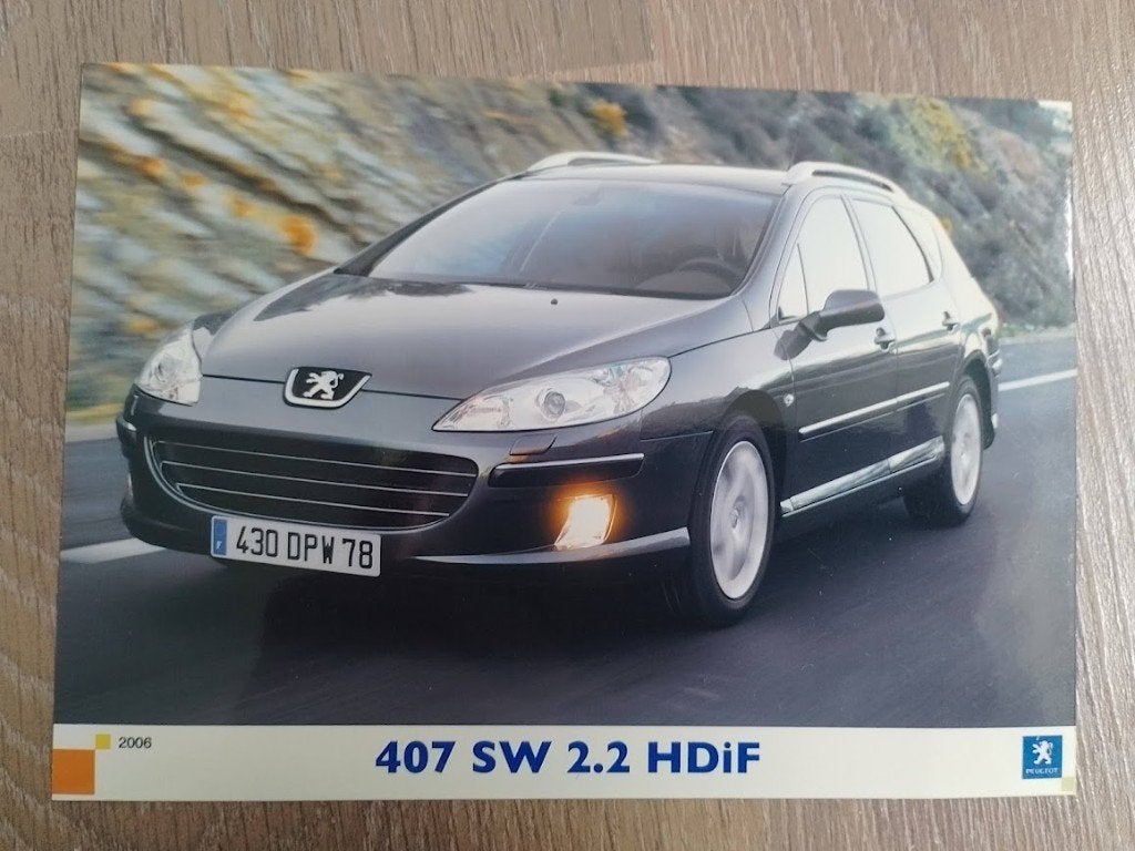 Peugeot 407 SW persfoto, Ophalen of Verzenden, Nieuw, Peugeot