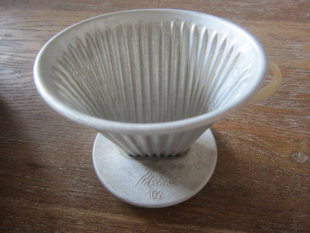 servies MELITTA  102 aluminium koffiefilter, Overige merken, Overige typen, Ophalen of Verzenden, Zo goed als nieuw