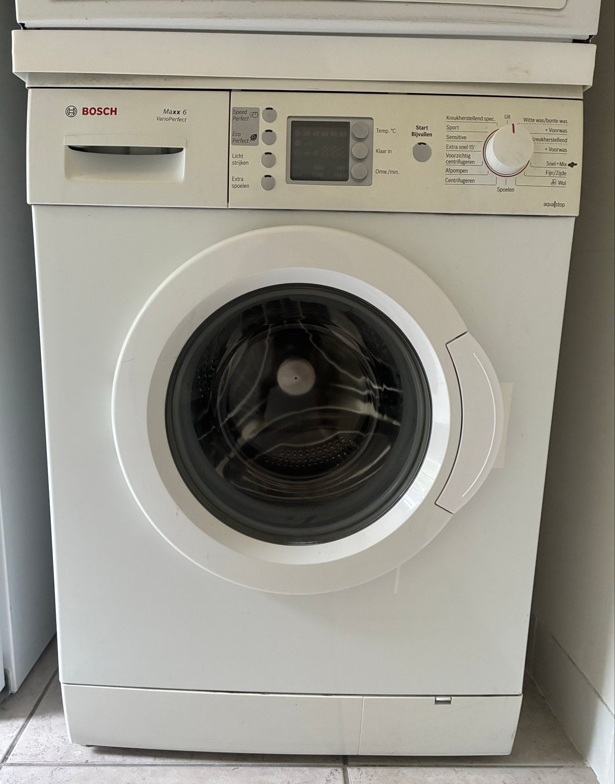 Bosch Maxx 6 VarioPerfect Wasmachine - Opknapper -, Witgoed en Apparatuur, Wasmachines, Ophalen, Gebruikt, Handwasprogramma, Voorlader