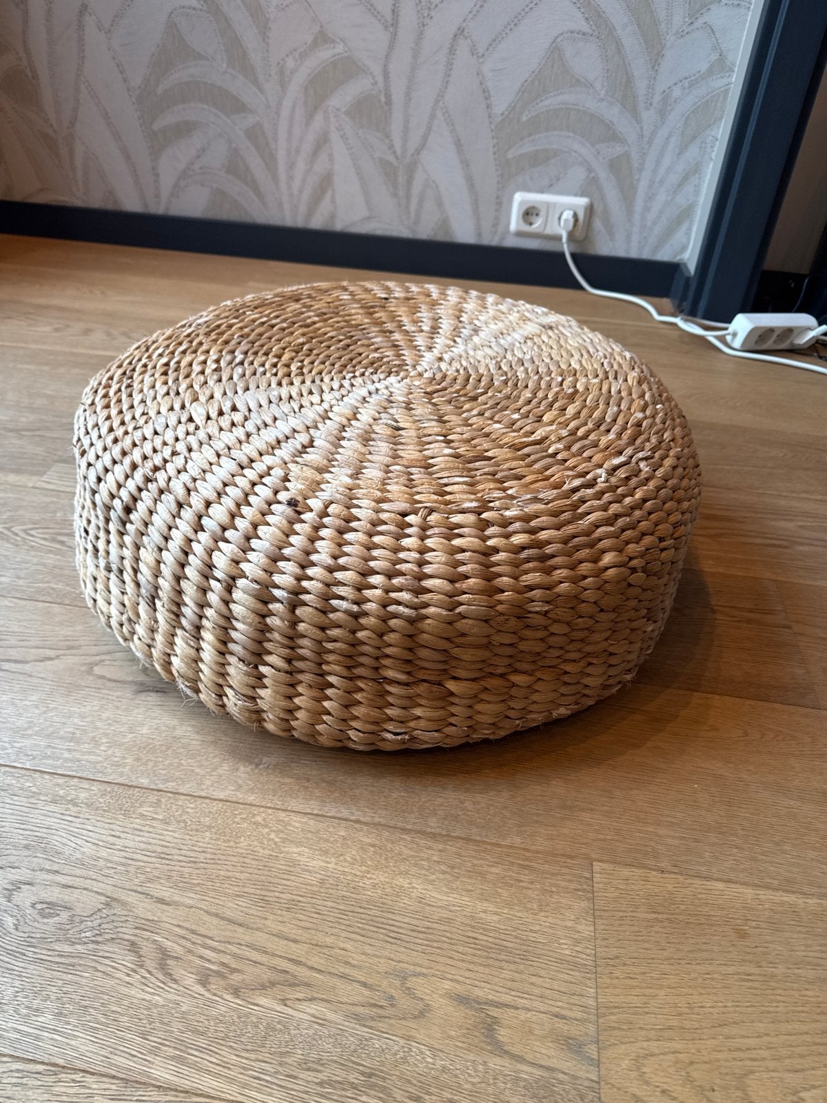 Ronde rieten poef - Ibiza Outdoor, Ophalen, Minder dan 50 cm, Gebruikt, Bohemian, Ibiza, lounge, urban nature