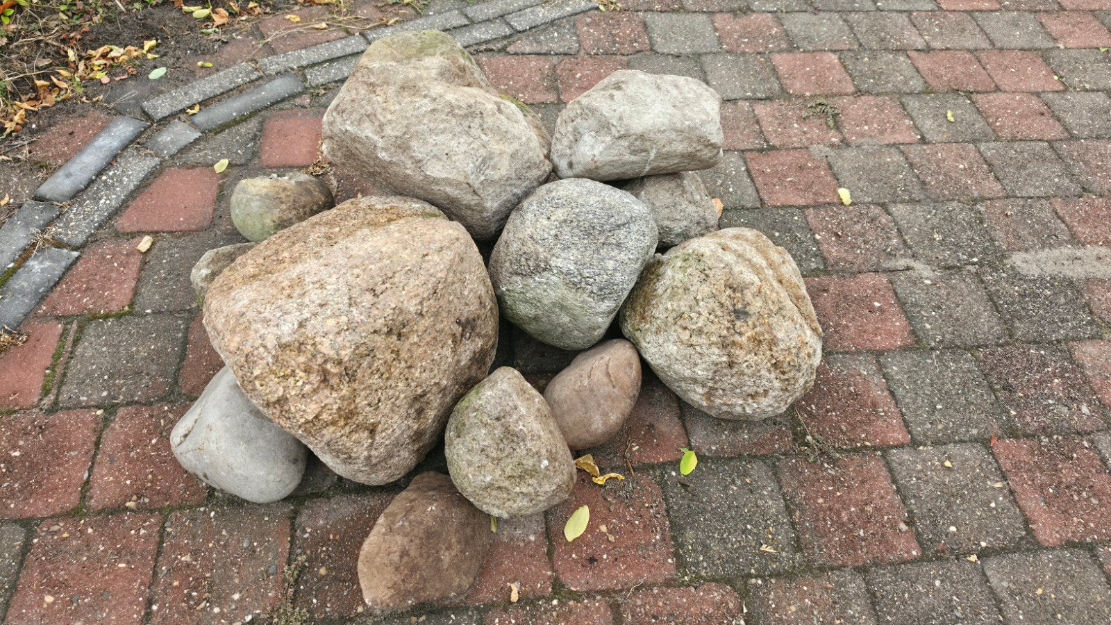 Decoratieve veldkeien voor tuin of landschap, Tuin en Terras, Grind, Keien en Split, Ophalen, Overige materialen, Gebruikt, Kei