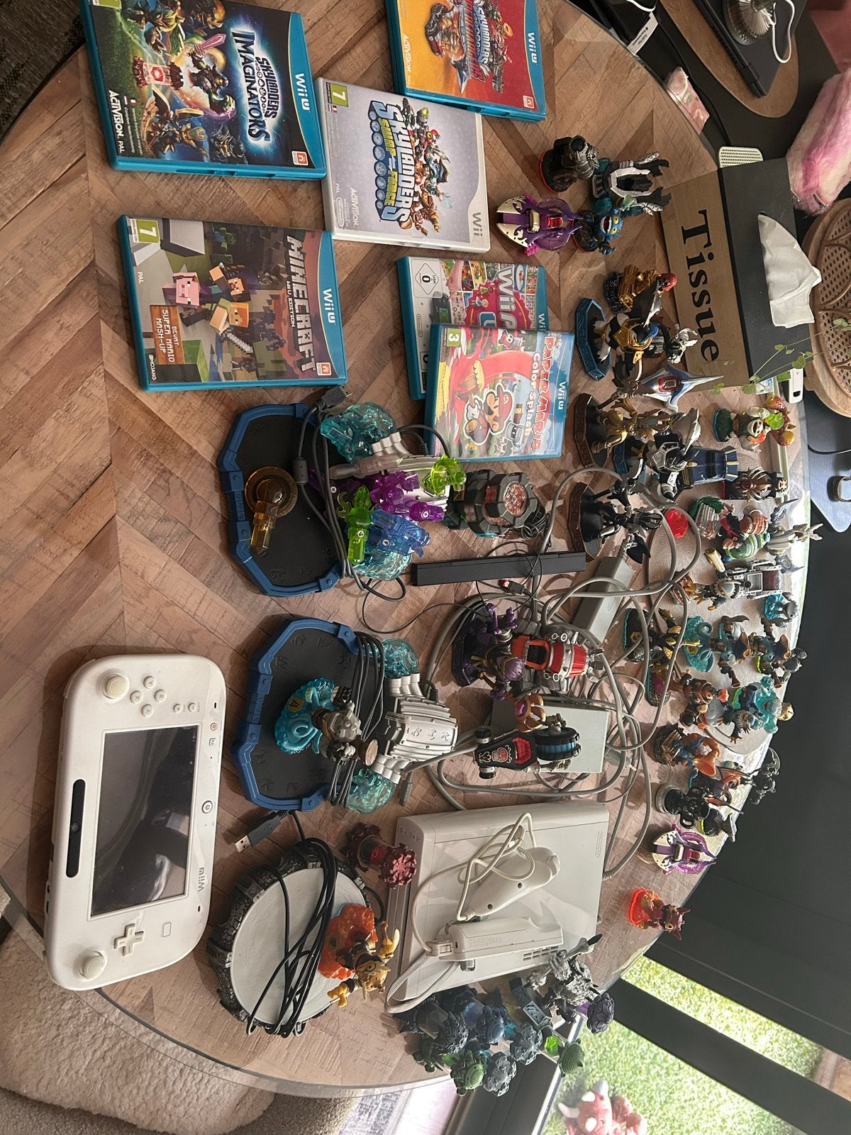 Wii U met spellen en uitgebreide Skylanders collectie, Spelcomputers en Games, Spelcomputers | Nintendo Wii U, Ophalen, Gebruikt
