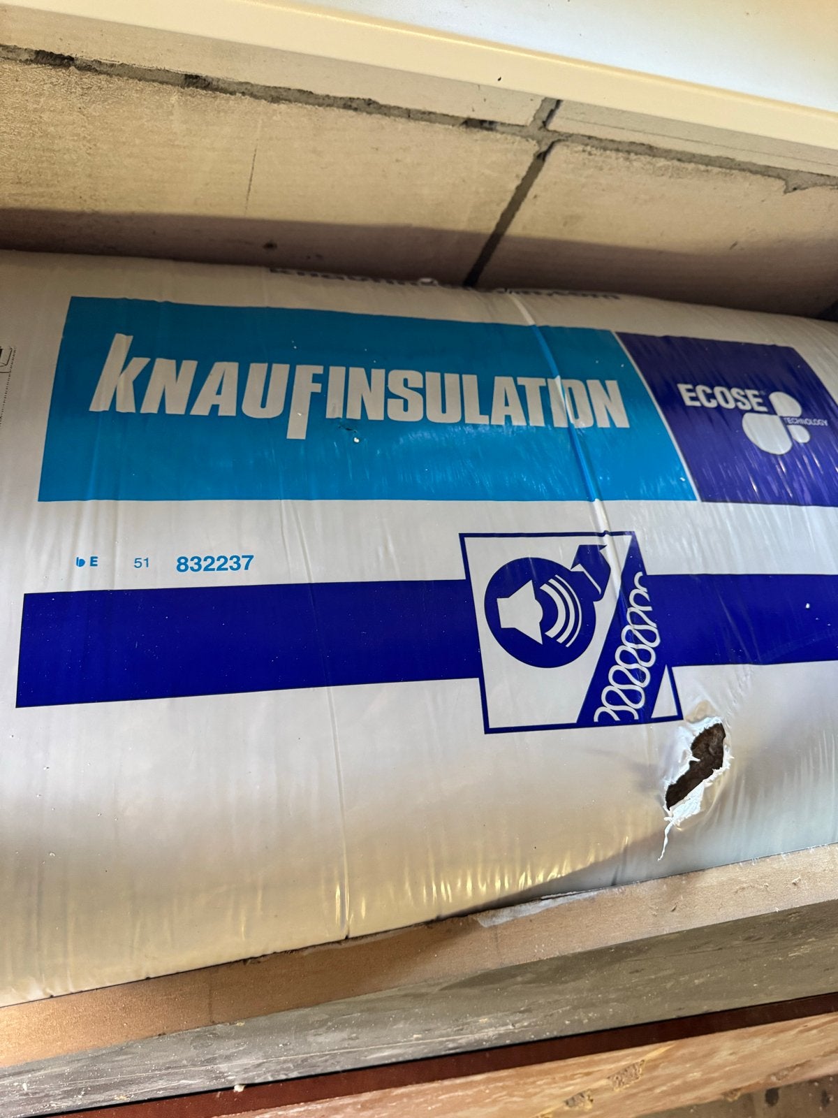 Knauf Acoustifit Glaswol isolatie 75mm dik, Ophalen, 4 tot 8 cm, Nieuw, 5 tot 10 m²