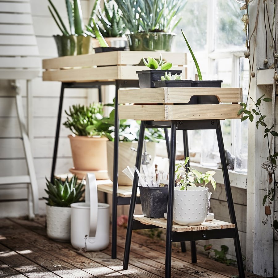 Plantenstandaard Ikea VANILJSTÅNG | Zgan, Ophalen, Hout, Overige stijlen, Zo goed als nieuw