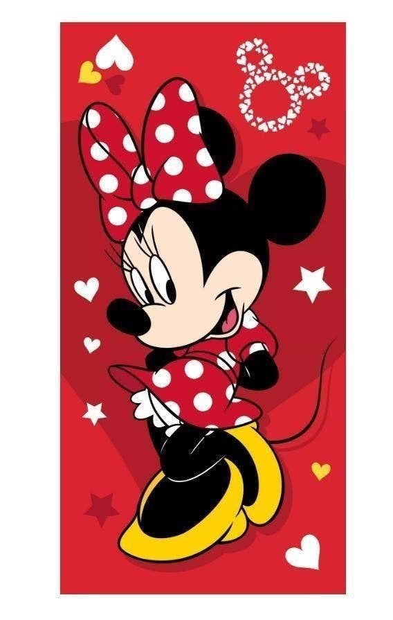 Minnie Mouse Badlaken  / Strandlaken Rood - Katoen - Disney, Kinderen en Baby's, Kinderkleding | Kinder-zwemkleding, Meisje, Minnie Mouse