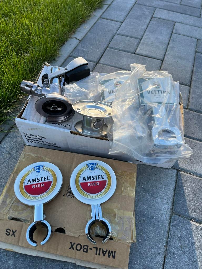 Tapkraan ruiters en fustkoppeling van Amstel/Veltins, Witgoed en Apparatuur, Thuistaps, Ophalen, Nieuw, Overige merken