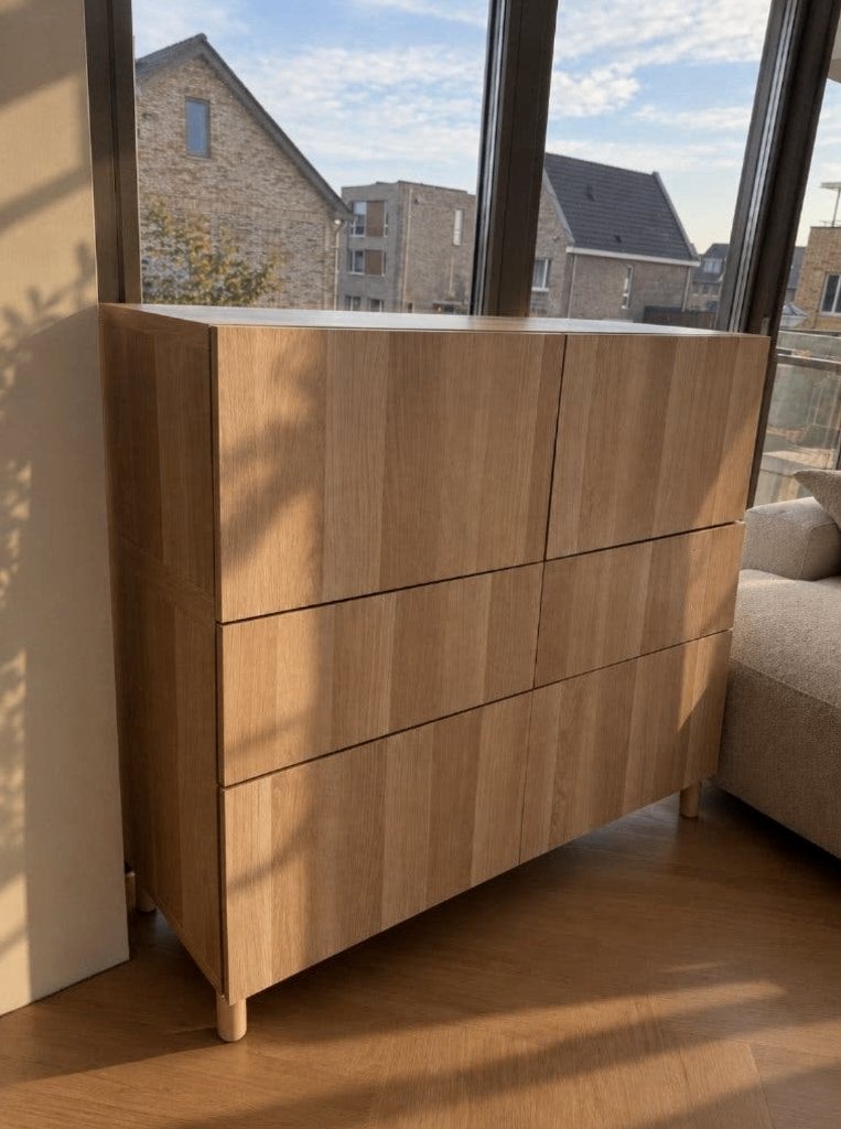 Ikea BESTÅ Cabinet 120 B  42 D x 113cm H, Ophalen, 100 tot 150 cm, Modern, Scandinavisch, 100 tot 150 cm