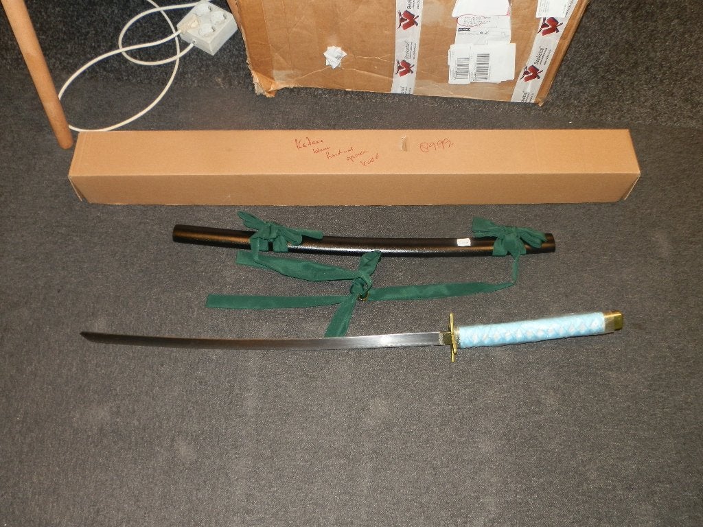 Katana hyorinmaru navy blue nieuw, Ophalen of Verzenden, Overige soorten, Nederland, Zwaard of Sabel
