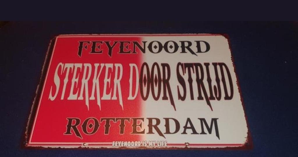 Wandbord feyenoord, Ophalen of Verzenden, Nieuw, Feyenoord