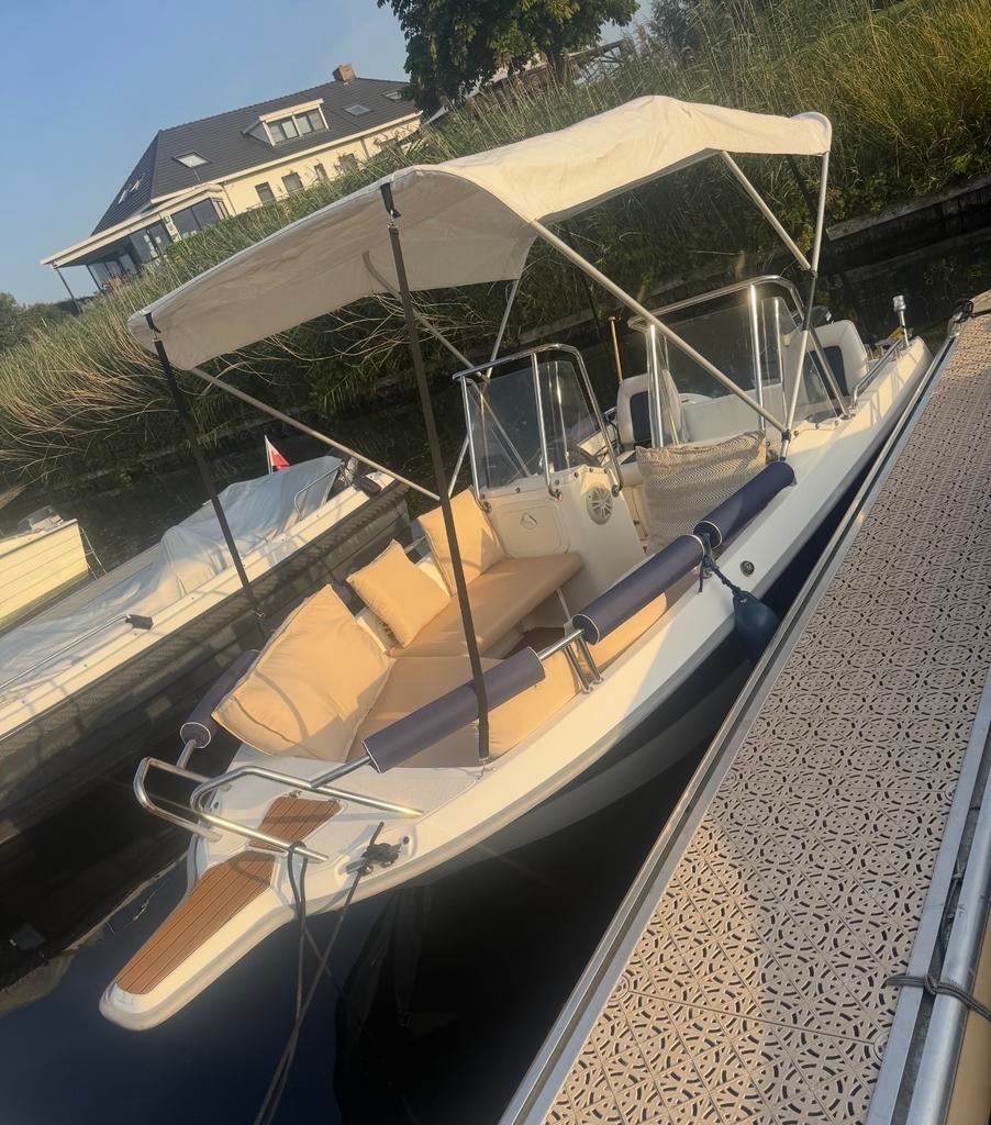 Eurocraft 460 SL Consoleboot - Mercury 60 PK - met trailer, Watersport en Boten, Ophalen, Consoleboot, Zo goed als nieuw, Trailer