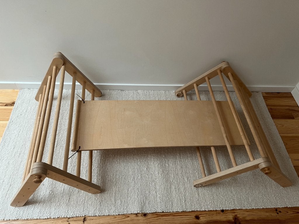 Klimrek met glijbaan - Elle Tete, Kinderen en Baby's, Speelgoed | Houten speelgoed, Ophalen, Zo goed als nieuw