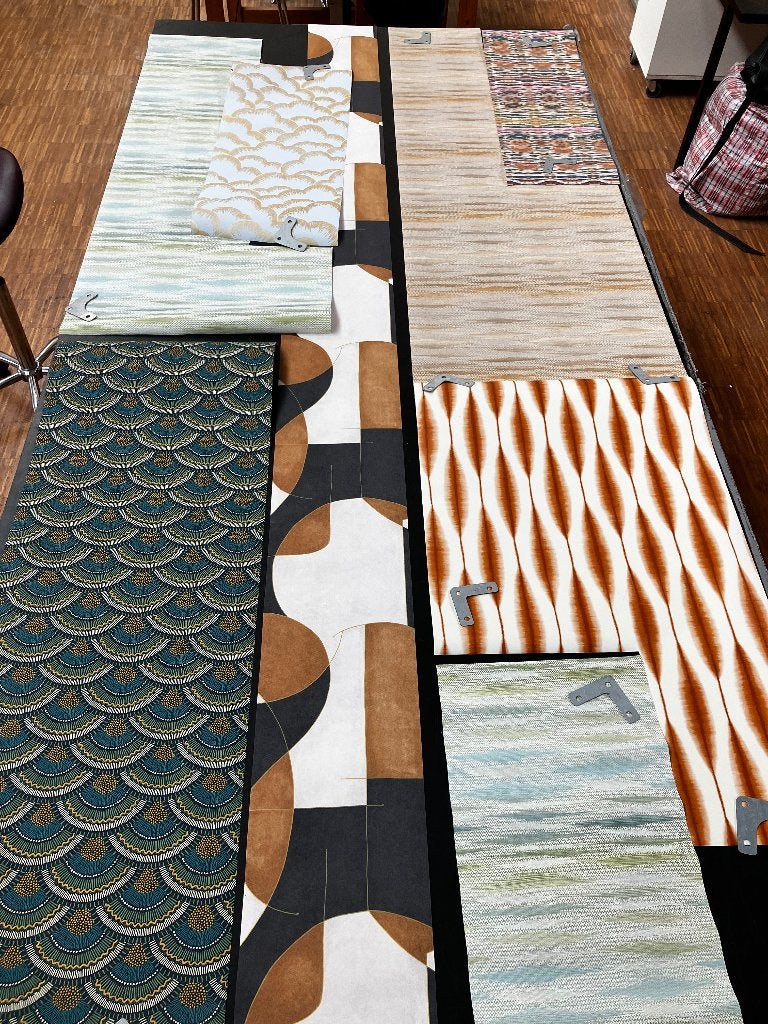 restjes behang, Abstract, Verzenden, Nieuw, Meerkleurig