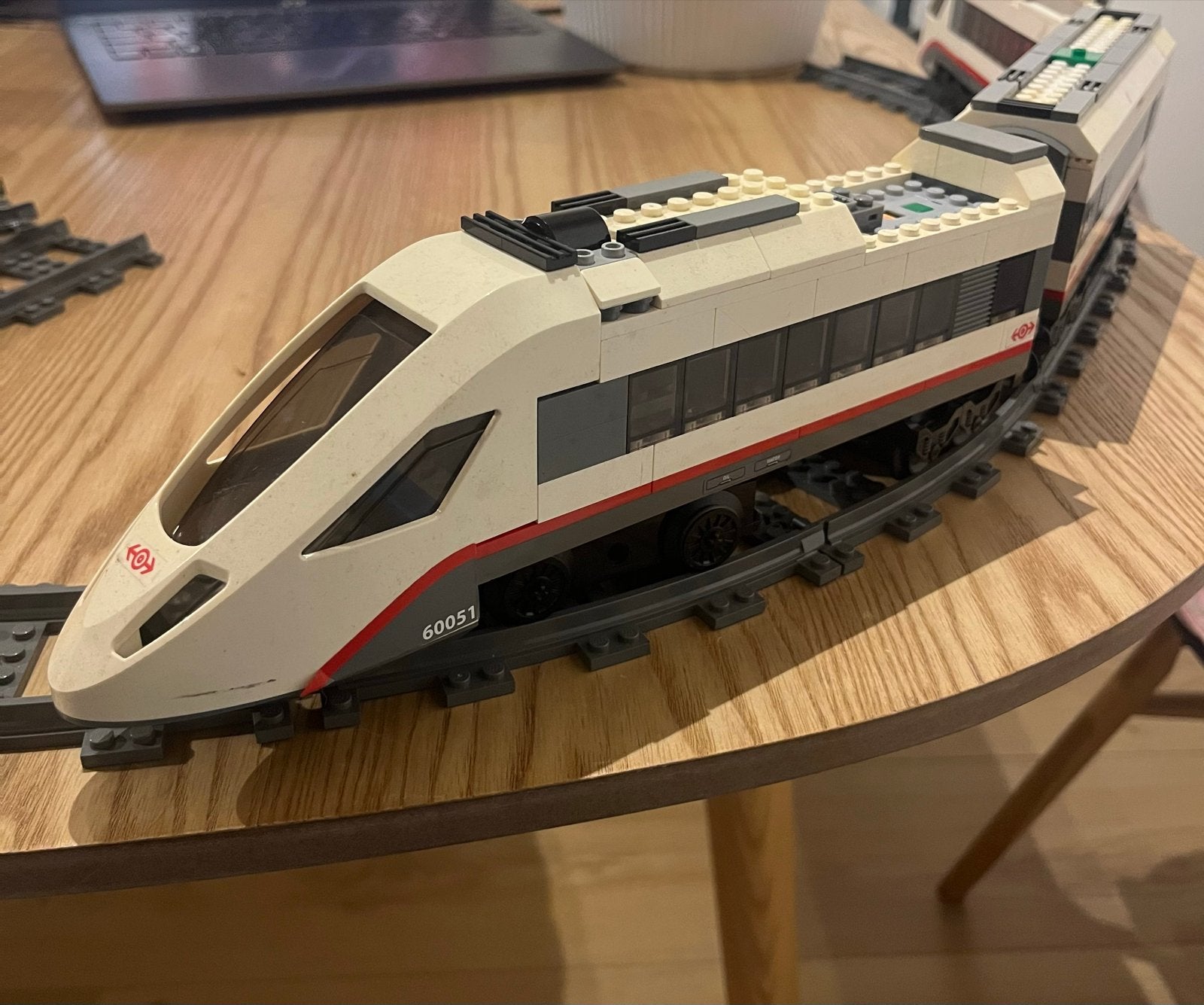 Lego City Trein met extra rails en trein voorkant, Inclusief extra onderdelen, Lego, Ophalen of Verzenden, Complete set
