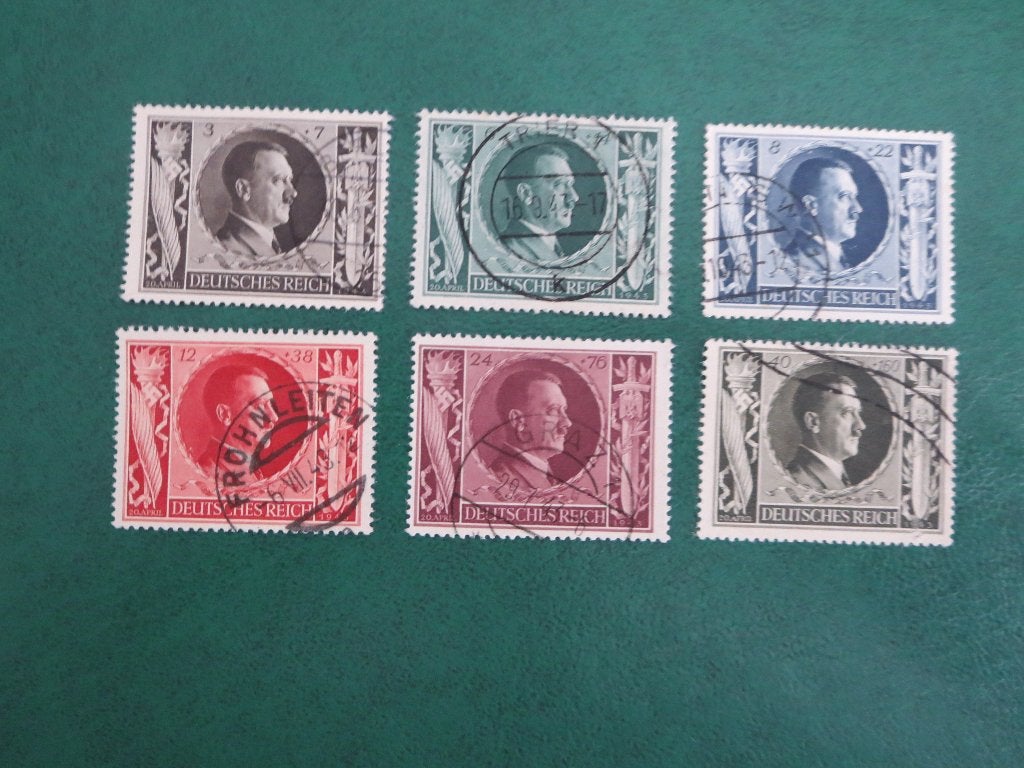 Duitse Rijk  Serie NR 844 - 849, Verzenden, Duitse Keizerrijk, Gestempeld
