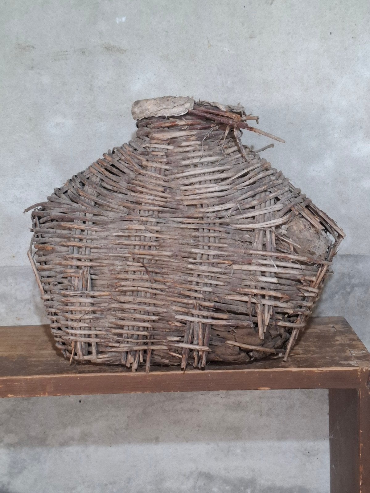 Oude brocante leemmand leem mand waterkruik, Huis en Inrichting, Gebruikt, T, Ophalen of Verzenden, N