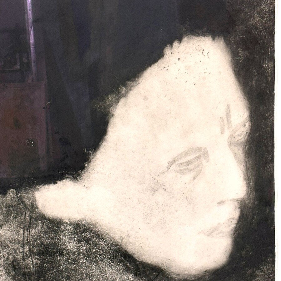 Krin Rinsema (1947) - grote ets, Ophalen of Verzenden, Portret, Ets, Gesigneerd