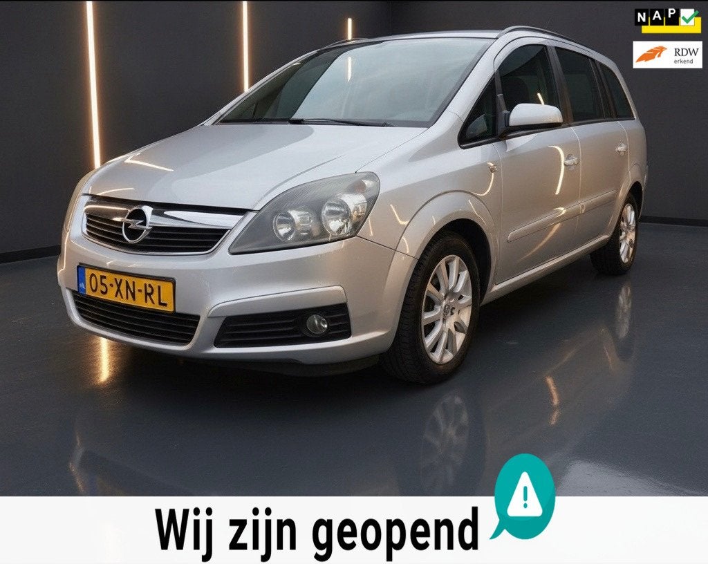Opel Zafira 1.6 Temptation-7 persoons-airco-distrriemriem ve, Auto's, Voorwielaandrijving, Gebruikt, 4 cilinders, 7 stoelen