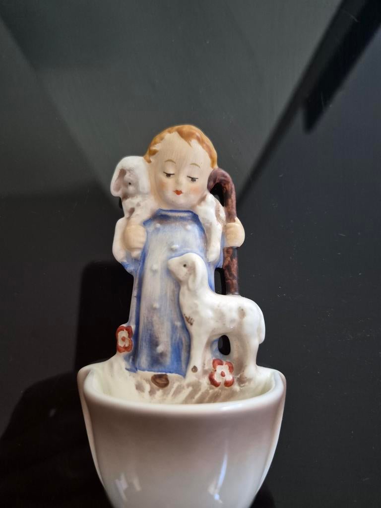 Vintage Porseleinen Herder met Lammetjes, Antiek en Kunst, Antiek | Religie, Verzenden