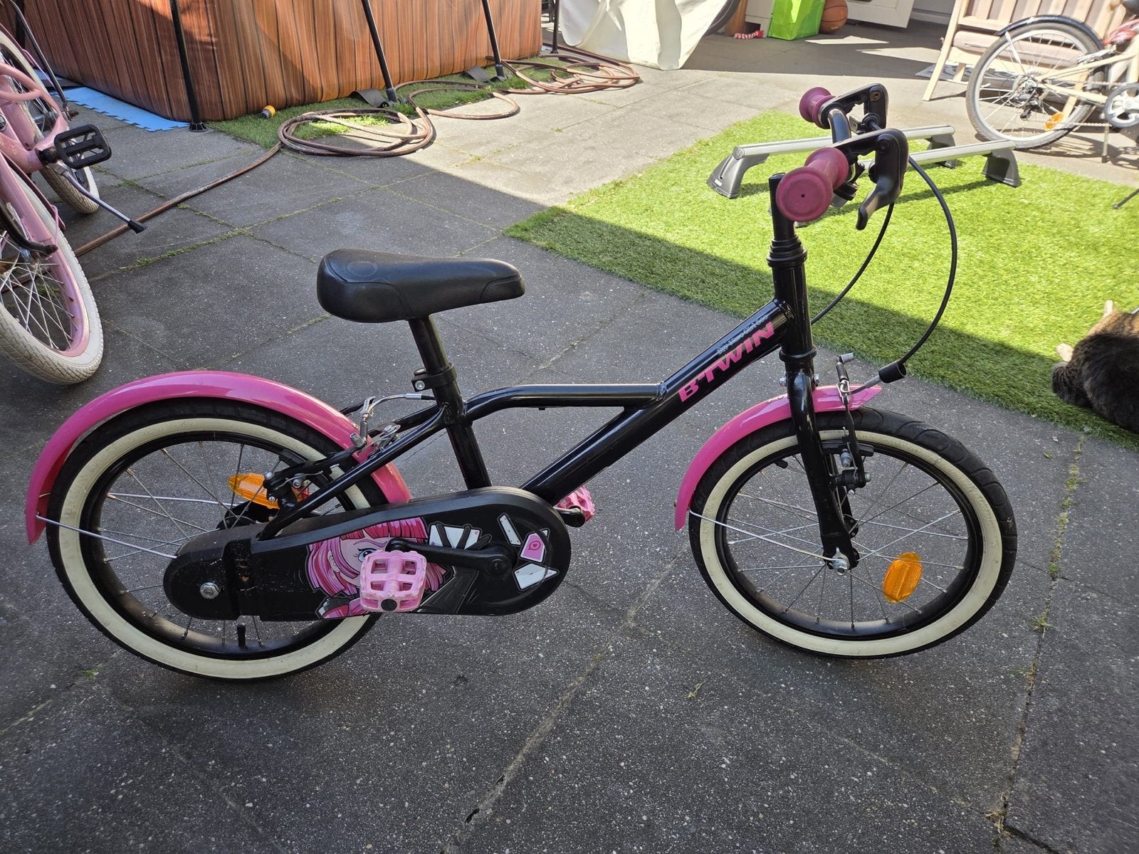 B'twin 16 inch lichtgewicht kinderfiets, Ophalen, Gebruikt, 16 tot 20 inch