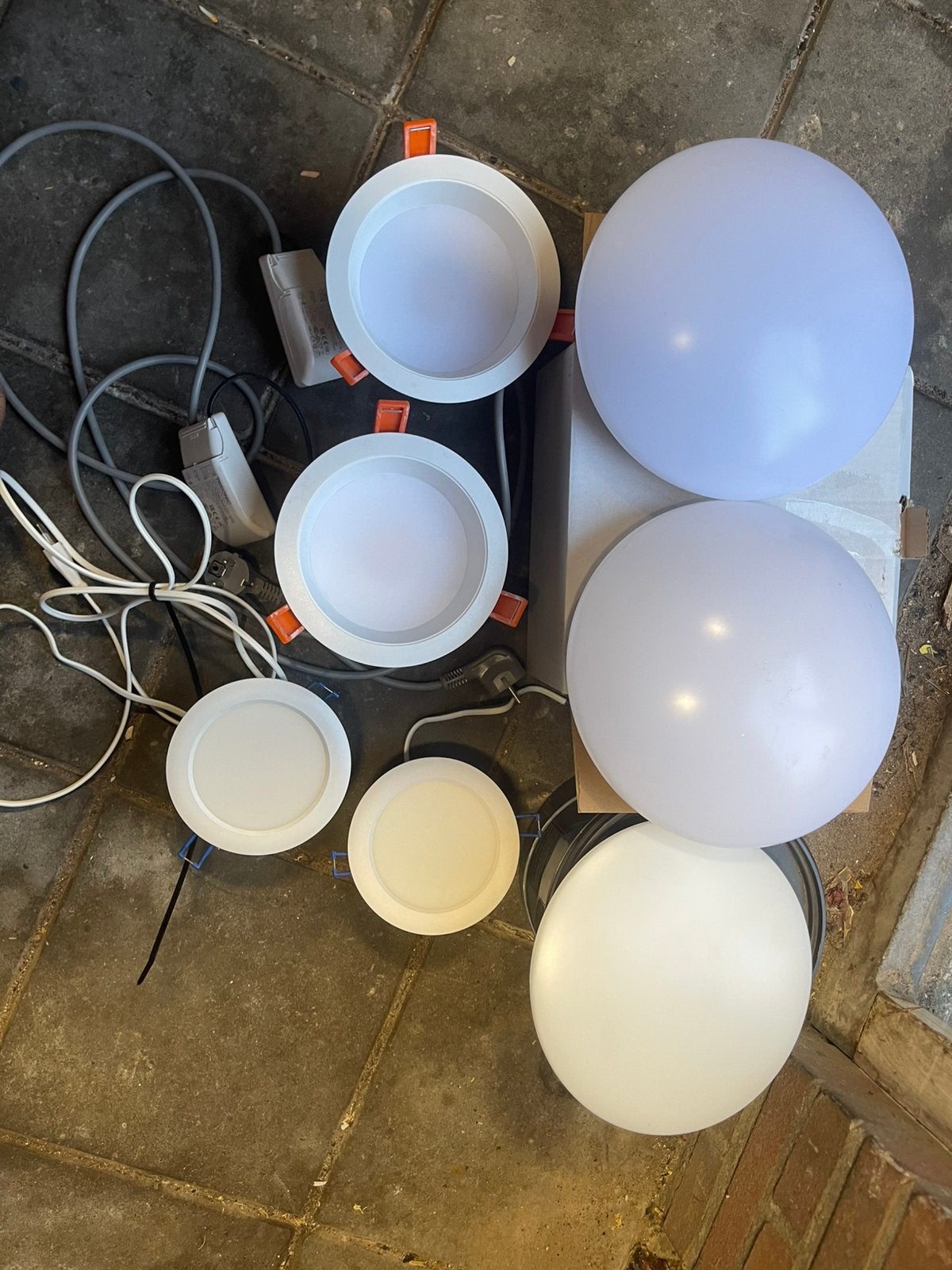 Diverse goed werkende LED plafondlampen, Huis en Inrichting, Ophalen of Verzenden, Gebruikt, Wit, Philips