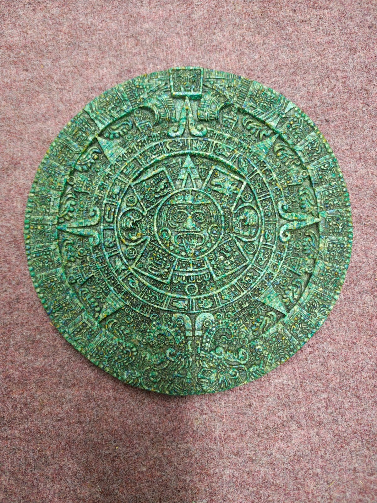 Mooie replica van de Azteekse kalender, Antiek en Kunst, Ophalen of Verzenden