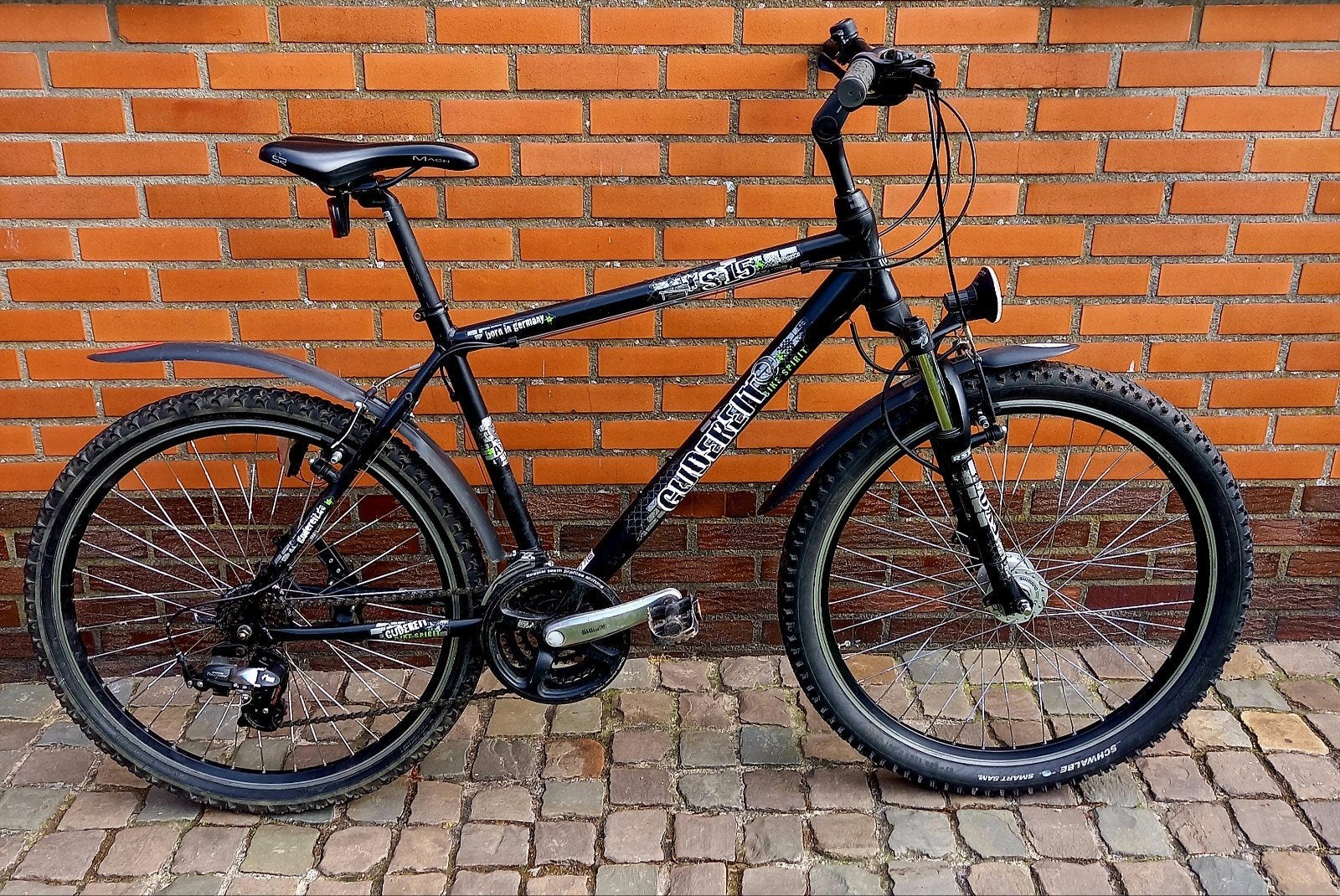 Gudereit mountainbike 21 versnellingen, Ophalen