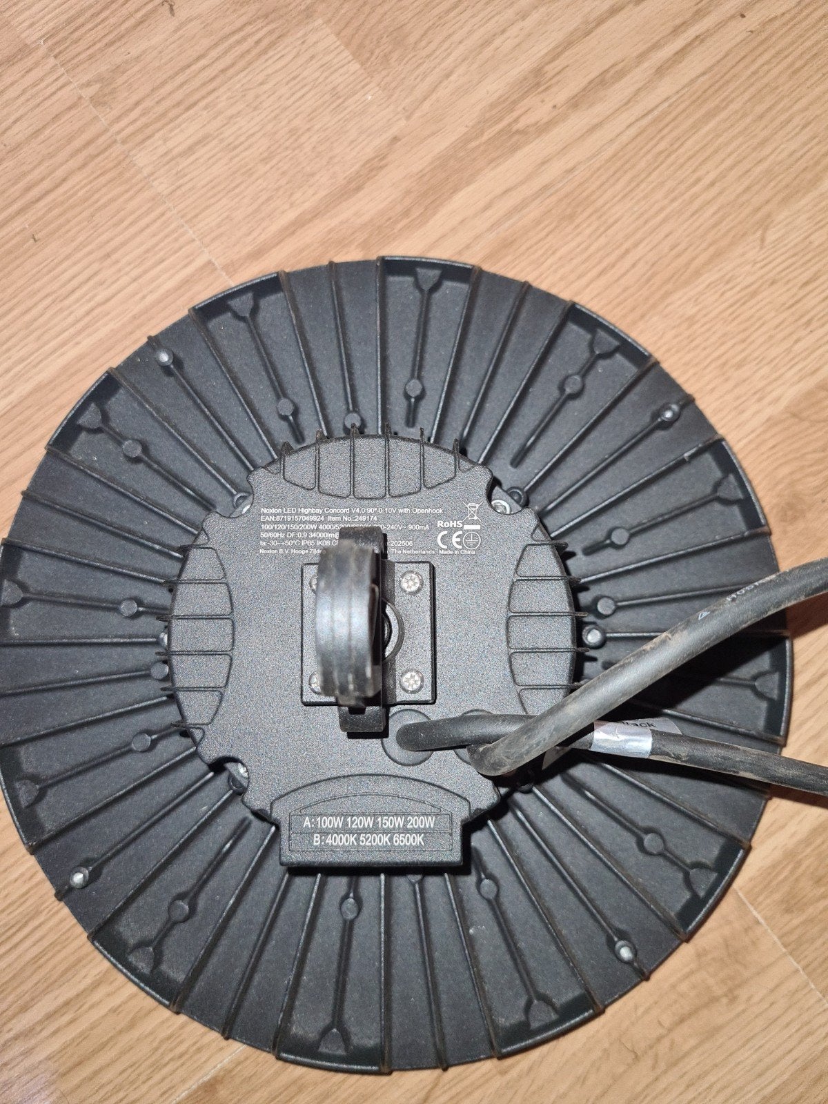 Noxion LED Highbay Concord V4.0 200W met Openhook, Overige merken, Zwart, Industrieel, Overige fittingen