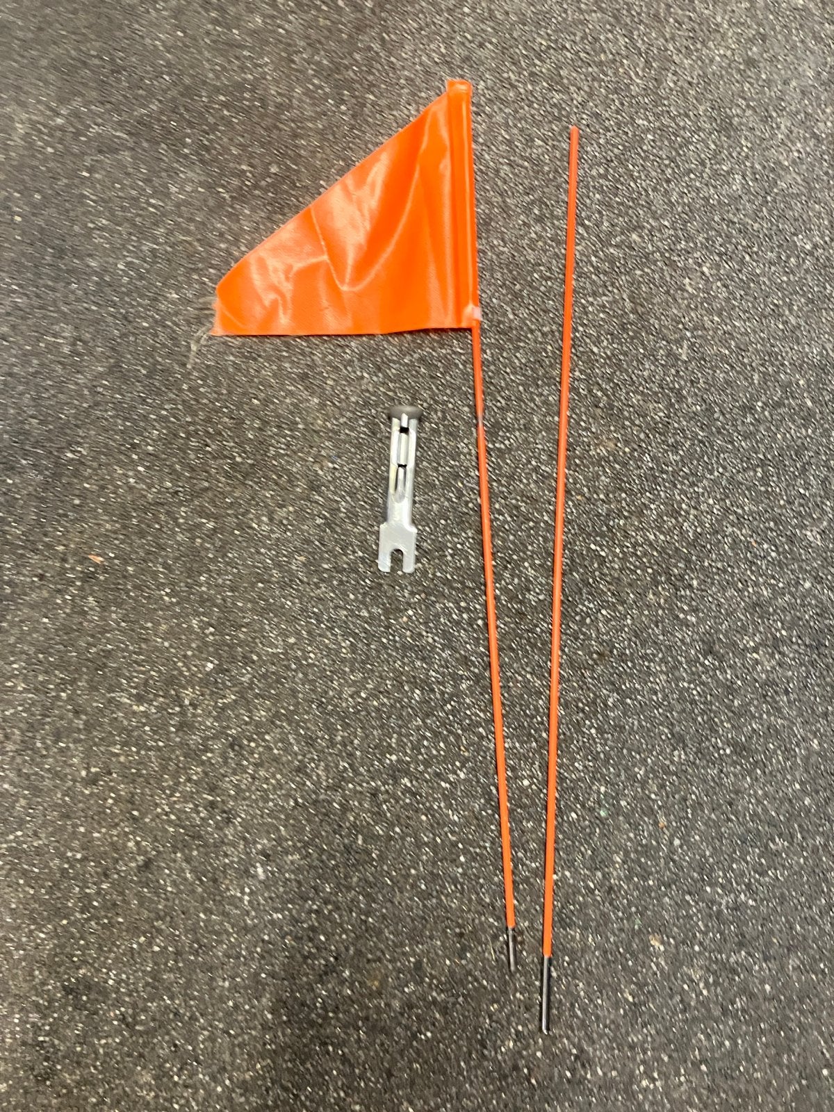 Oranje veiligheidsvlag voor kinderfiets of aanhanger, Ophalen, Gebruikt