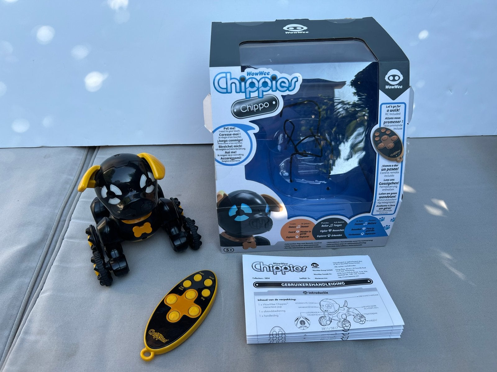 WowWee Chippies Chippo - Robot Hond met Afstandsbediening, Ophalen, Zo goed als nieuw, Jongen of Meisje