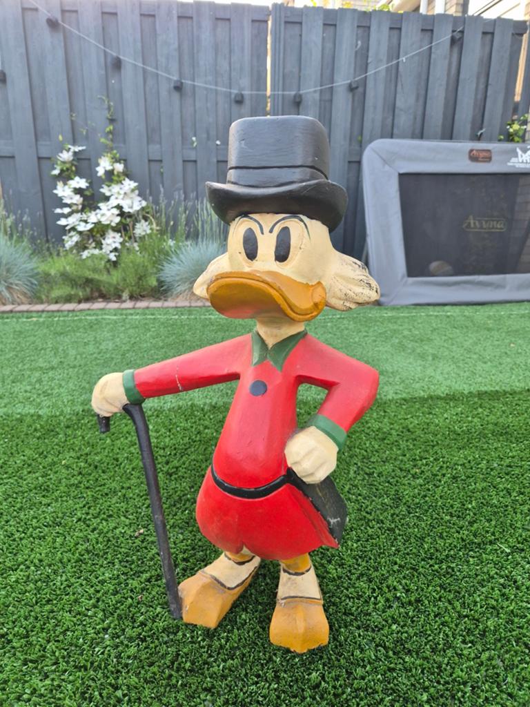 VINTAGE Oom Dagobert beeld - Vintage Disney figuur, Ophalen, Gebruikt
