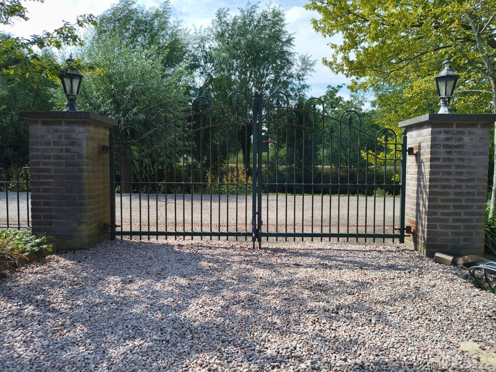 Sierhekpoort, 3,20m breed, 1,54m hoog, Ophalen, Met poort, Gebruikt, Sierhekwerk