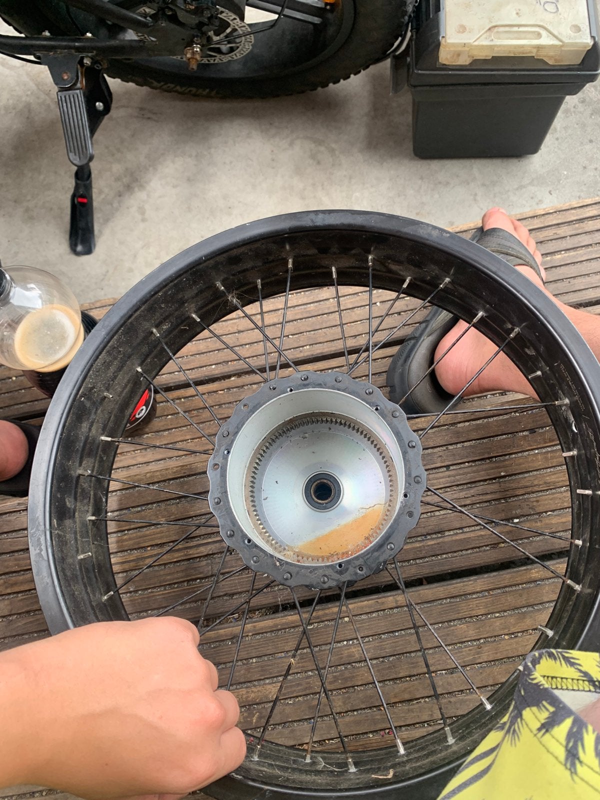 Fatbike bafang achter wiel, Ophalen, Gebruikt, Fatbike, Wiel