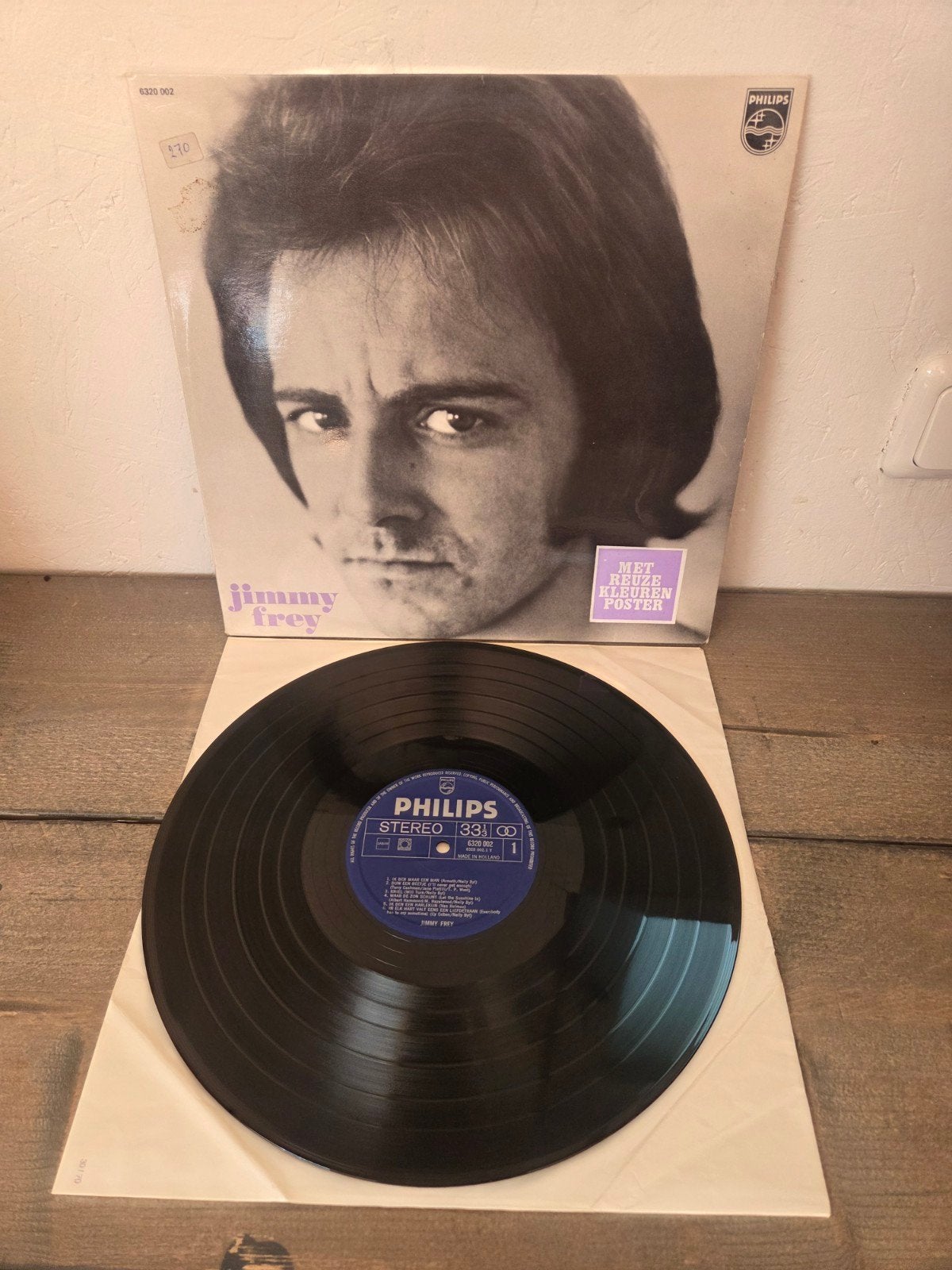 Jimmy Frey - Jimmy Frey LP (1970) met kleurenposter, Gebruikt, Inclusief poster, Ophalen of Verzenden, 1970 - 1979