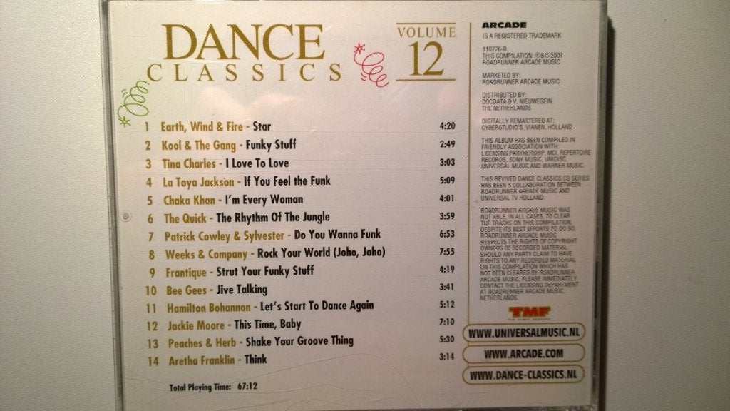 Dance Classics Volume 12, Ophalen of Verzenden, Zo goed als nieuw