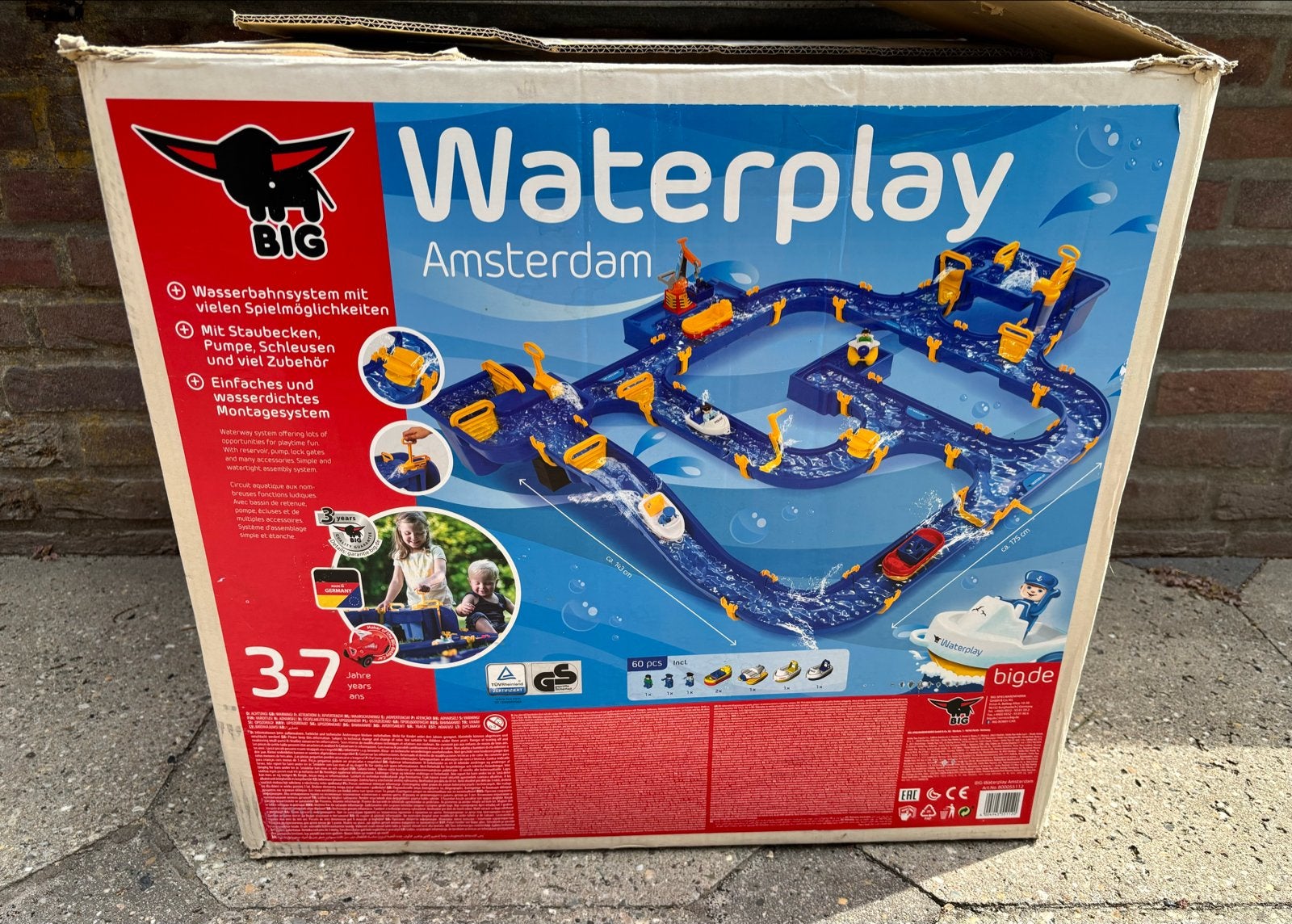 BIG Waterplay Amsterdam Waterbaan - gebruikt met doos, Ophalen, Nieuw, Jongen of Meisje